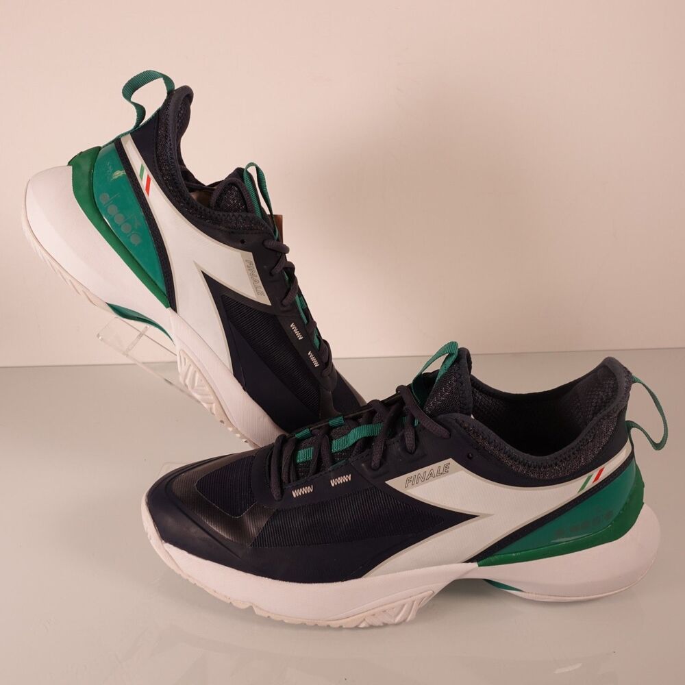 Diadora Finale Tennis Mens Size 12.5 Blue Sneakers Athletic Shoes 179359-C1512